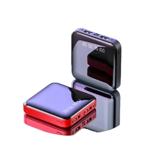 Customized Logo Gift 10000mah Powerbanks 10000 Mah Portable Mobile Charger 2 Usb Mirror Mini Power Bank for All Phone