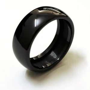 Customized NFC Smart 8mm Inner Ring, Black Blank Ceramic Ring for Inlay Smart Use NFC Pay