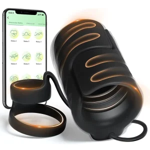 Customized Silicone 3-in-1 Smart APP Phone-Controlled 100% Waterproof Pocket Size Electric Masturbation Cup for Male