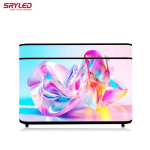 Customized Size Shape 3D Curved Dj Booth Table LED Scherm Table Flexible Module Portable Wedding LED Display Screen