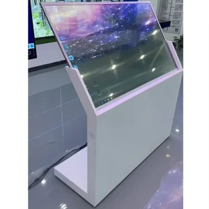 Customized Transparent OLED Digital Poster Display Screen 3840×2160 500 Nit 1.8mm Pitch IP54 Indoor Outdoor Retail Store Android