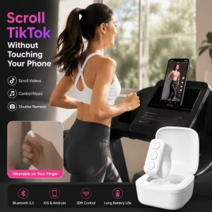 D01 Ultra Smart Ring Remote Controller for TikTok Video Scrolling E book APP Page Turner Music Control