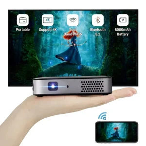 D061AQ DLP Smart Android Wifi Business Proyector Portable Movie Cinema Home Office Outdoor Projector