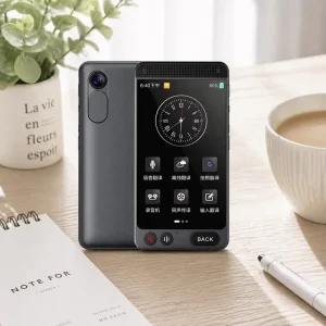 D21 Offline AI Voice Translator Real Time 142 Languages 4.0″ IPS Color Display Android OS Type C Charging 5G Smart Recorder