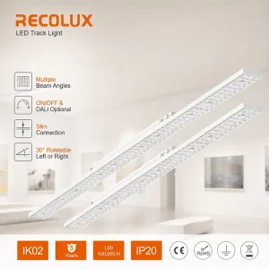 DALI LED Linear Track Light Manufacturer Adjustable Multi Optic Track Luminaire For Gallery Projects