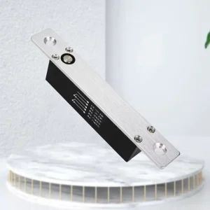 DC 12V Smart Lock ANSI Grade 2 Silver Miniature Electric Bolt Lock with Time Delay Signal Feedback and 1 Key-FXL Brand