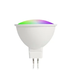 DC/AC 12V Smart MR16 RGB LED Spotlight Bulb, 2700–6500K, 5W, Wi-Fi Control via Smart Life App, Google Home, Alexa, and Tuya