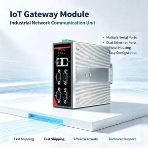 DIN Rail Modbus Gateway RS232 485 to Ethernet TCP RTU Converter Industrial IoT Wireless for Smart Factory Automation