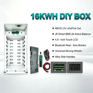 DIY Lithium Empty Box Kits 16S 48V 24V 280Ah 314Ah 304Ah Shell 10Kwh 15Kwh 300Ah LiFePO4 Akku DIY Energy Storage Battery Case