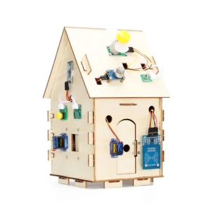 DIY Smart Wooden House Kit IoT Home Automation Learning Set STEM Education for Electronics and Coding