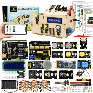 DIY Wooden House Electronic Component Kit STEM Program Learning Starter Smart Home Kit for Arduino
