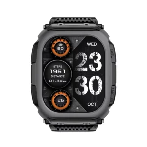 DM66 Smartwatch with Built in GPS and Optical Heart Rate Sensor Smart Watch Waterproof Sports Fitness BT Call & Music 2.13inch
