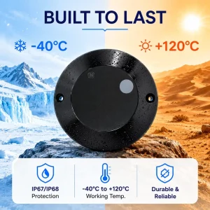 DT313 Waterproof Wireless Temperature and Humidity Sensor IP68 LoRaWAN NB-IoT 15 Years Battery Life for Roof Insulation