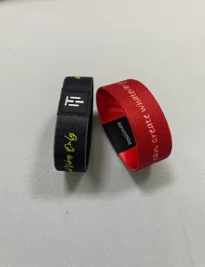 Dansky Eco Friendly Heat Transfer 100% Polyester Elastic NFC Wristband High Frequency Chip Smart Bracelet Event Access ID