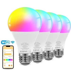 Hot-Selling Daybetter AC-Powered PC WiFi 9W E26 Smart LED Bulb, Multicolor Dimmable, WiFi-Controlled, Multifunctional