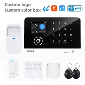 Tuya WiFi GSM Home Security Alarm System Battery Powered Motion Sensor Kit App Remote Control