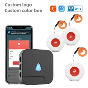 Daytech Tuya Wifi Calling System Pagers Portable Emergency SOS Button Personal Alarm for Elderly People Living Alone