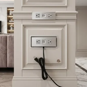 Desk Hanging Power Sockets With Usb TYPE C Ports,Mount Under Desk Table Edge Socket Rare Custom Socket