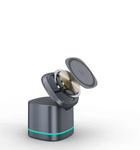 Desk Lamp 3 in 1 Night Light with Function Magnetic Phone Holder Table Fashion Wireless Charger 15W Wireless Charging