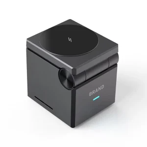 Desktop 3in1 15w Three in One Cube Magnetic 3 in 1 Portable Wireless Charger Cubic Charging Stand