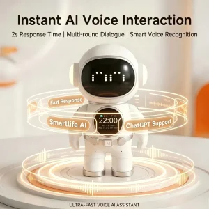 Desktop AI Robot Children Educational Plastic Entertainment Emotional Accompanying Voice Dialogue Wi Fi Enabled Type C