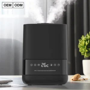 Desktop Black Electric Cool Warm Mist Smart Ultrasonic Air Humidifier Remote Control Household Use App Controlled
