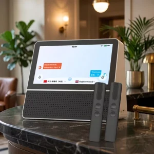 Desktop Dual Touch Screen Android Translator AI Voice Assistant 121 Languages Face-to-Face 24/7 Translation Offline Use 5G