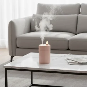 Desktop Electric USB Rechargeable Mini Ultrasonic Humidifier Aromatherapy Night Light 360ml Capacity Portable Cool Mist Home Use