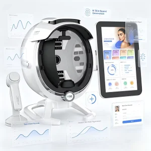 Desktop Facial Skin Diagnosis Device With Forehead Chin Rest Positioning Bracket Scalp Hair Follicle Detector for Salon Business