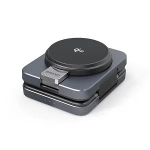 Desktop Qi2 Magnetic Portable Foldable 3 in 1 Wireless Charger for Multi-Device