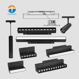Dial-up Switch CCT Dimmable Magnetic Led Lighting 48V Magnet Light Track Smart Tuya Zigbee Magnetic Track Light System