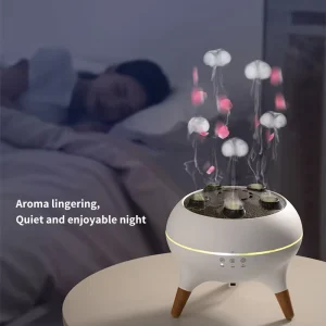 Diffuser Humidifier Jellyfish Spray Essential Oil Plastic Household Use >200ml Capacity 1 Year Warranty USB Powered