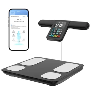 Digital Body Composition Analyzer LCD Display Calorie Body Fat Scales BMI Bioimpedance Muscle Scale for Bathroom Use Glass