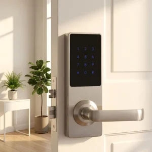 Digital Door Lock Electronic Passcode Keypad Handle Lock for Wood Door Single Latch Apartment