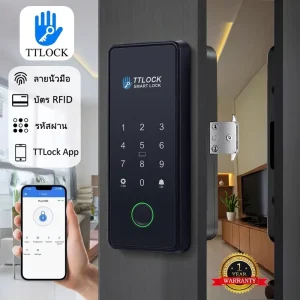 Digital Fingerprint Glass Lock Access Control System TTlock Smart Glass Door Lock with Virtual Password for Commercial Office