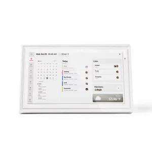 Digital LED White 15.6 Inch Wall Planner Electronic Calendar Smart Touchscreen Interactive Display 120Hz 1280×800 Resolution for