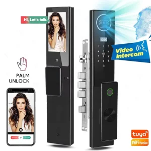 Digital Lock Smart Wifi Tuya Code Wood Door Handle Doors Cerdadura Inteligente Smarttings Locks