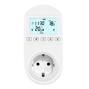 Digital Plug in Temperature Controller Thermostat for Tuya Smart Life Socket Thermostat with LCD Display Wifi Thermostat