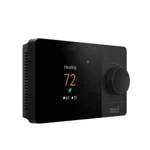 Digital Programmable Smart WiFi Thermostat 3H 2C Black Tuya Smart App and Compatible With Alexa and Google Assistant