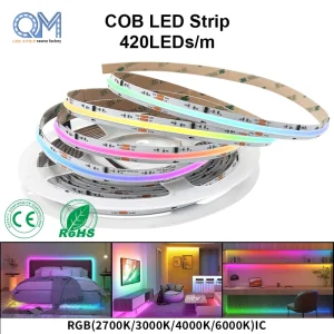 Digital RGBW 14PCS WS2814 Full Color COB Led Strip Addressable Colorful Flexible COB Light Strip