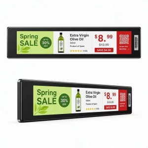 Digital Shelf Display 47.1 49.5 Inch 120cm 4K Resolution Android WiFi Signage Video Ad Player Custom