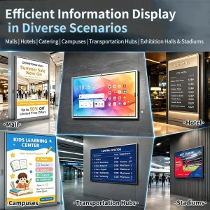 Digital Signage Display With Cooling Stability System for Industrial Smart City Project