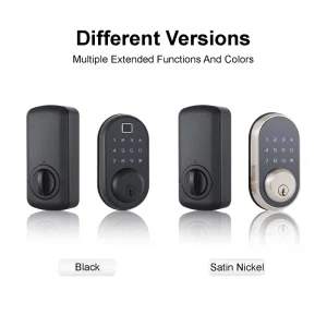Digital Smart Deadbolt Door Lock with Fingerprint Pin Code / Password Wi-Fi Unlock for Wood Doors US Standard