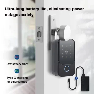 Digital Smart Lock Smart Key-Box for Waterproof Outdoor Fingerprint Password Card Controlled Aluminum Alloy