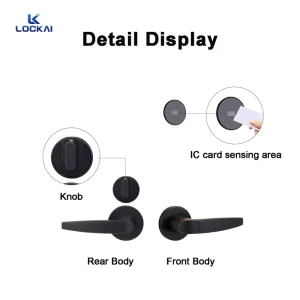 Digital Smart Lock for Hotel Smart Split-type Aluminum Alloy Anti-Theft Polished Durable Door Lock with RIDF Card & App Control