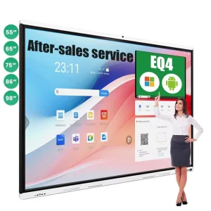 Digital Touch Screen Whiteboard 55 65 75 85 86 98 Inch 4K 40 Point Touch Educational Smart Board Android 14