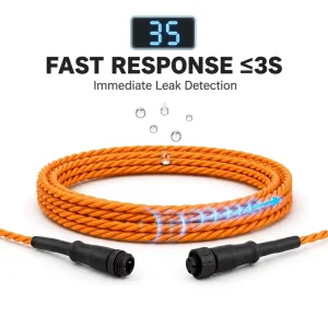 Digital Water Leak Detection Sense Cable Zigbee Smart Home Compatible Fluid Sensing Rope Any Length Custom Leak Detection Cable