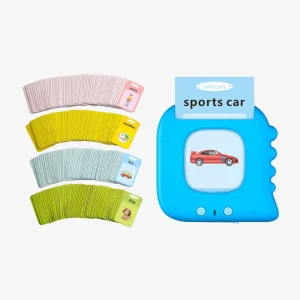 Dimdu Kids Learning Flashcard Machine Plastic Educational Toy with 300mAh Battery and Micro Charging Port for Children