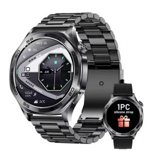 Direct Factory New AK83 Smartwatch 1.46″ HD BT Call IPX8 HR SpO2 Multi Sport Pedometer Calories AI Voice Music Silicone