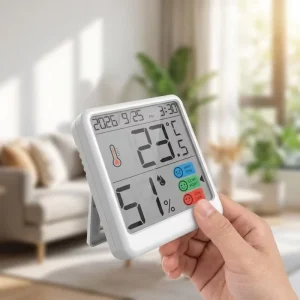 Direct Supplier Digital Smart Product LCD Indoor Device with Calendar for Measuring Temperature and Humidity Home Gadgets